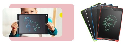 GRAFICKÝ TABLET NA KRESLENIE, MANUÁL, TABUĽKA LCD PRE DETI, DARČEK