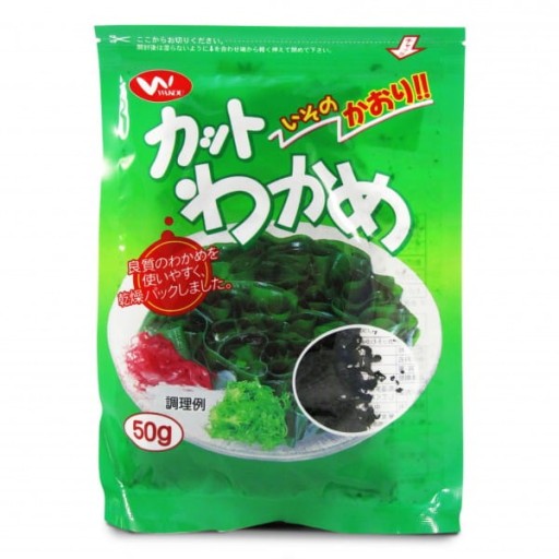 Japonské morské riasy Riasy Riasy Wakame Cut 50g