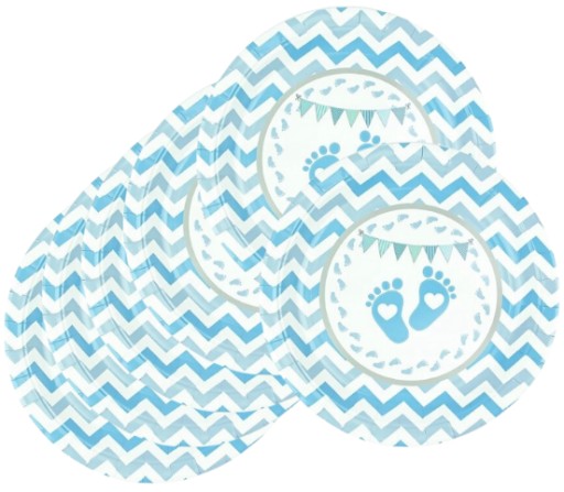 Modré dosky na nohy Krst Baby Shower