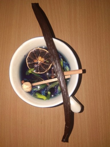 Certifikát modrého čaju Clitoria ternate