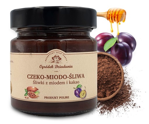 SLIVKOVÝ DŽEM S MEDOM KAKAOVÝM SLIVKA MEDOVÁ PRÍRODA