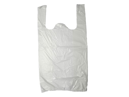 FÓLIOVÉ TAŠKY JEDNORÁZOVÉ HDPE TAŠKY SILNÉ 30×55 cm 170 ks 11µ BIELY