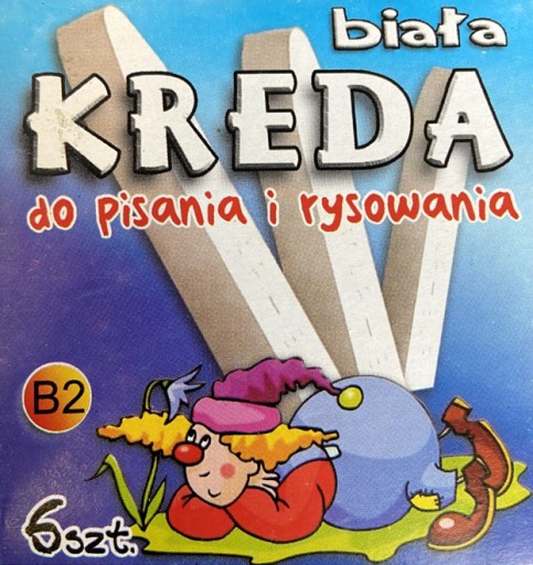 Biela tabuľová krieda 6 kusov MAR-BOR