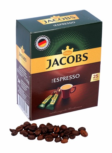 Instantná káva Jacobs Espresso v DE vrecúškach
