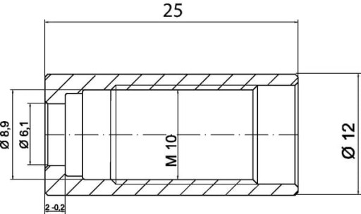 CLPH04 Objímka Ø12x25mm DN10,5 / Kramp