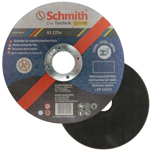 KOVOVÉ REZNÉ KOTOUČE 125x3,2 SILNÉ S DIAMANTOVÝMI DIELMI SCHMITH