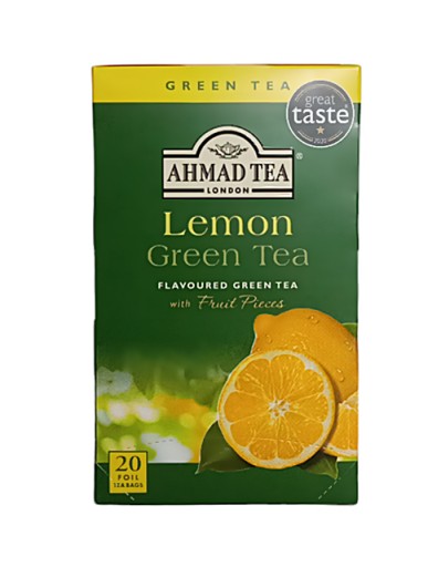 AHMAD LEMON Green Tea GREEN tea 20 obálok