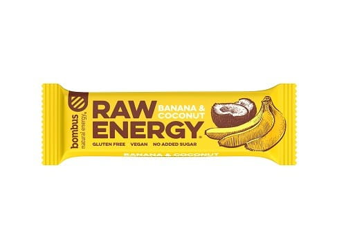 RAW ENERGY banánovo-kokosová tyčinka BEZ GÉLU. 50 g