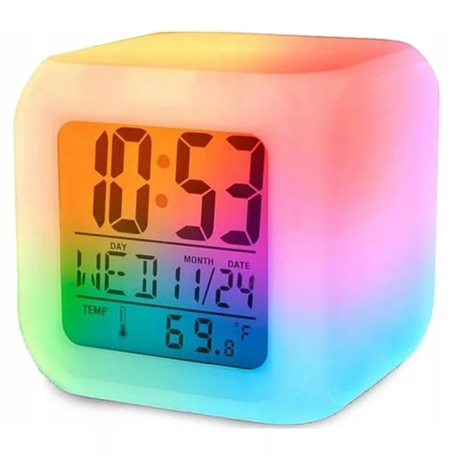 BUDÍK HODINKY TEPLOMER OSVETLENIE CHAMELEON LED