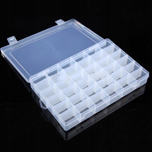 Organizér box kontajner 36 priehradiek 275x175x46 36 priehradiek prázdnych
