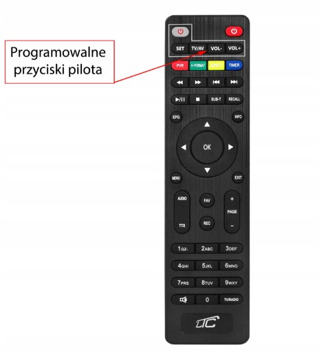Originálny diaľkový ovládač pre DVB-T tunery LTC LXP401HD