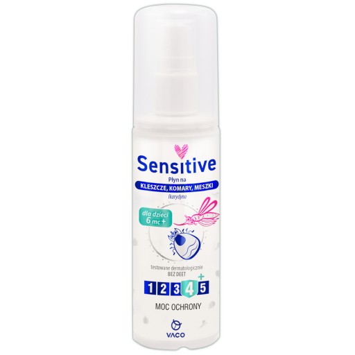 VACO Sensitive Liquid proti kliešťom, komárom a pakomárom IKARDYNA 10% (od 6 mesiacov