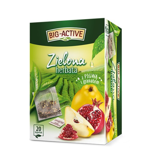 Big-Active Green s dulou a granátovým jablkom Ex20