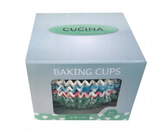 Formičky na papier na cupcaky, muffiny, 6 cm, 80 ks