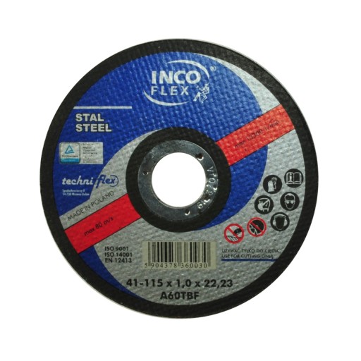KOVOVÉ REZNÉ KOTOUČE 115x1,0 INCOFLEX