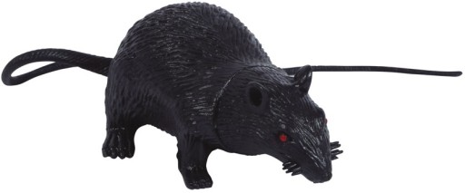 Dekorácia Čierna UMELÝ KRYS Myš Halloween