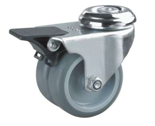 OTOČNÉ KOLESÁ TANDEMOVÝ TYP BEŽECKÝ SET RIADENIE GUMOVÉ KOLESÁ 50MM 80KG