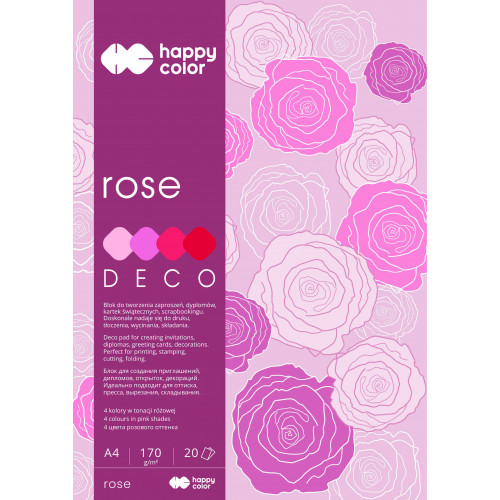 Happy Color technický blok farby Deco pink A4