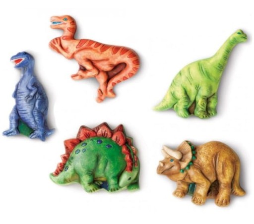 Sadrové odliatky na maľovanie dinosaurích magnetov 5g