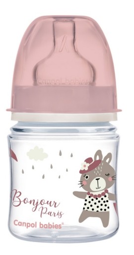 CANPOL fľaša so širokým hrdlom BONJOUR PARIS 120ml