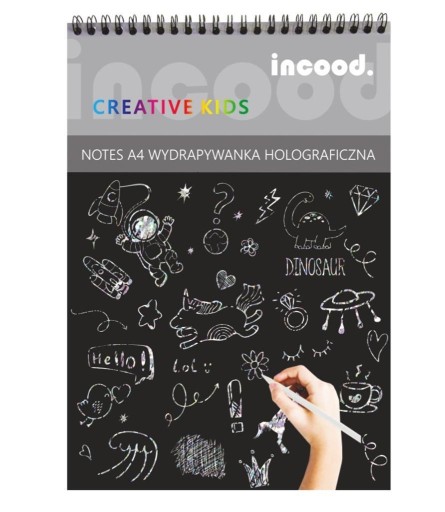NOTEBOOK A5 HOLOGRAPHIC Scratch Pad + Stylus
