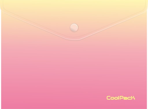 CoolPack obálka A4 s patentným uzáverom Gradient broskyňa