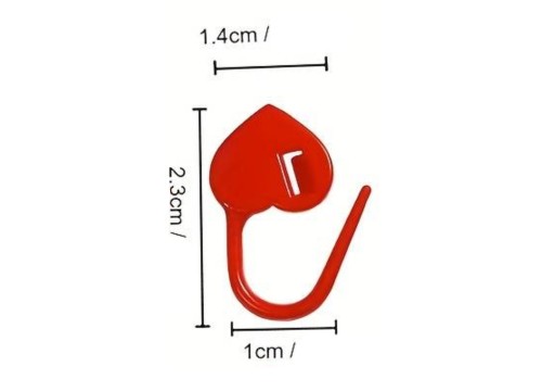 ZNAČOVAČ ZNAČOVAČ SPLITTER BEZPEČNOSTNÝ ZNAČOVAČ 23x14mm srdiečko