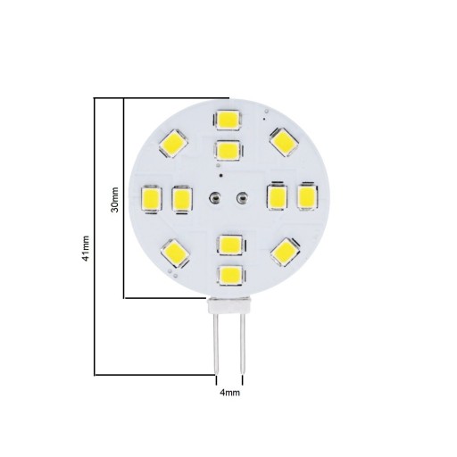 G4 Okrúhla LED žiarovka 2W 12V AC/DC 4500K 120° 180lm