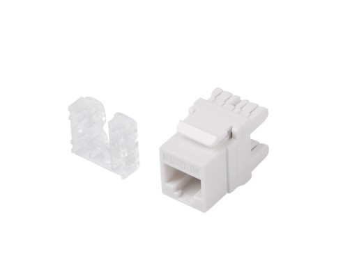 Zásuvka Lanberg RJ45 keystone, kat.6, 180 stupňov