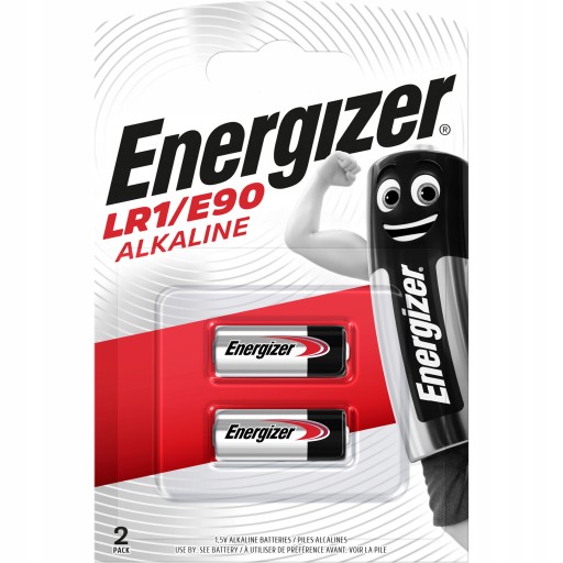 2x alkalická batéria Energizer LR1 E90