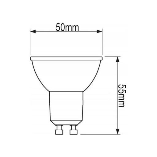 LED žiarovka Ekonomická Odolná GU10 6W 230V 120° 4000K Neutrálna biela