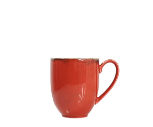 NOSTALGIA ČERVENÝ HRNČEK 400 ml - Alumina Bogucice