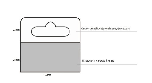 VEŠIAK EURO 50mm x 50mm ELASTICKÝ S LEPOM 10ks cenník