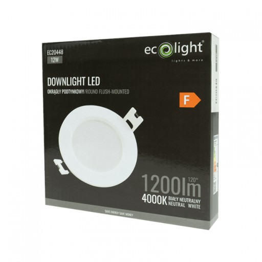 Svietidlo LED vstavané stropné svietidlo 12W 1200lm 4000K