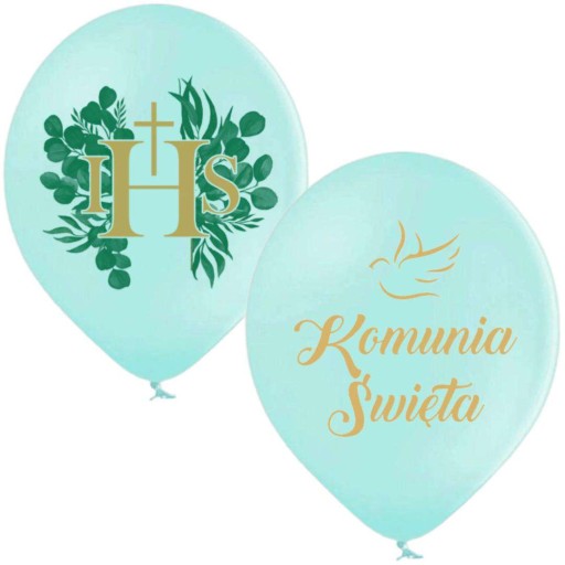IHS balóny na prijímanie, sväté prijímanie, MINT x6