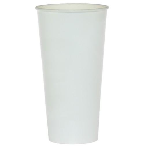 Biele papierové hrnčeky na pivo, hrnčeky, 500 ml