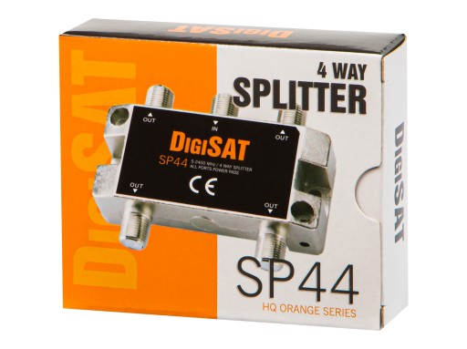 SPLITTER F PRE DVBT2 SAT SIGNÁL PRE 4 TV PASÍVNY ANTÉNNY SPLITTER