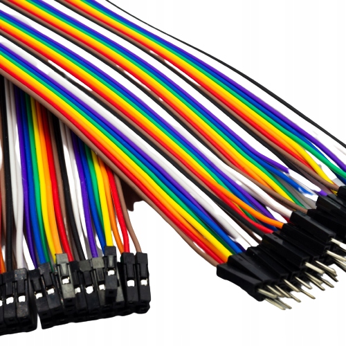Drôty káble 40 ks 10 cm prepojky Samec - Samec Arduino Raspberry GPIO