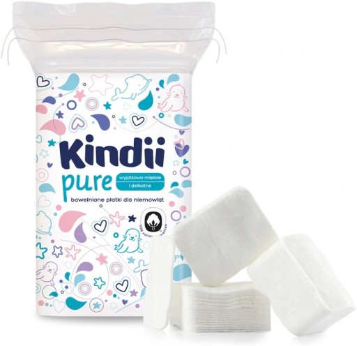 CLEANIC KINDII veľké kozmetické tampóny pre bábätká