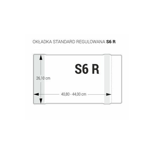 Biurfol S6R nastaviteľný poťah 261mm x 408-440mm