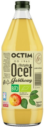 JABLČNÝ OCOT 6% BIO 750 ml - OCTIM