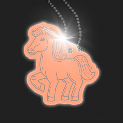 REFLEXNÝ PRÍvesok S REŤAZKOU GADGET REFLEXNÝ KĽÚČOVKA KôŇ PONY Kôň