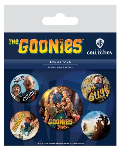 Originálne špendlíky Goonies, sada 5 kusov