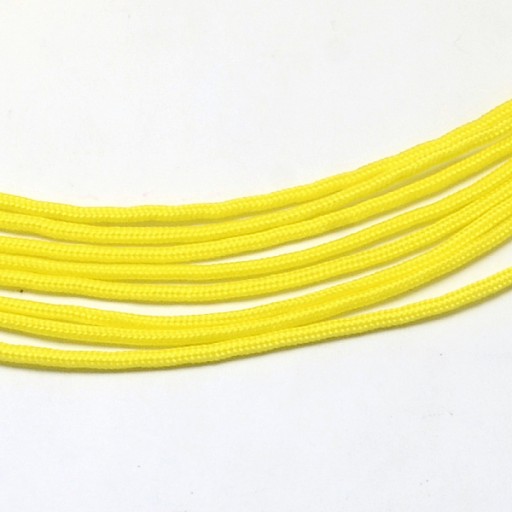 Paracord Polyester a Spandex Yellow 2mm 5m
