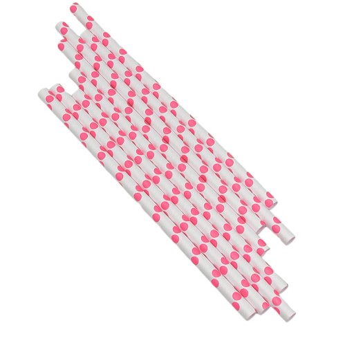JEDNORÁZOVÉ PAPIEROVÉ SLIMKY, TUBY, BODKY, 16 KS, SUPER NA PÁRTY, EKO RUŽOVÁ