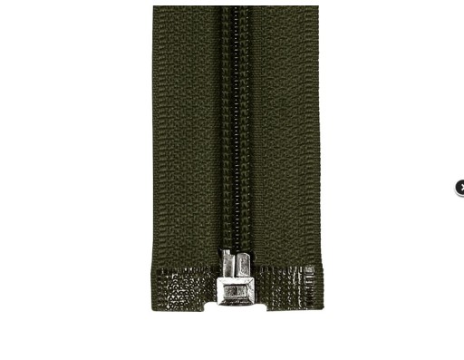 Zips 80 cm špirálový. Olivový #5