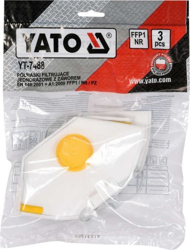 POLMASKA S OCHRANNOU MASKOU VENTILU FFP1/PZ 3 ks