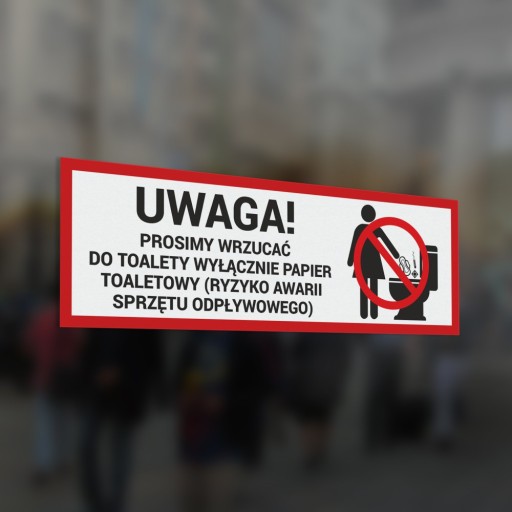 Nálepka - Používajte iba papier s rozmermi 10 x 30