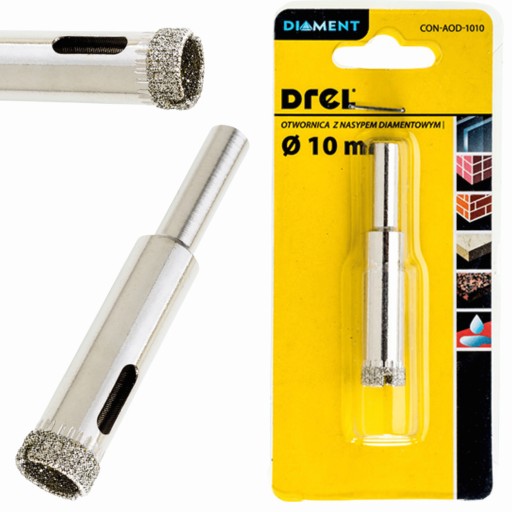 DIAMANTOVÁ OTVOROVÁ PÍLA FRÉZA NA PIRÁČOVÉ OBKLADY 10mm