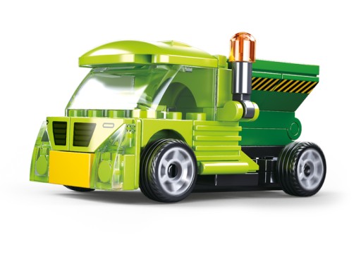 DETSKÉ BLOKY 49 EL Sklápač SLUBAN smetiarske auto